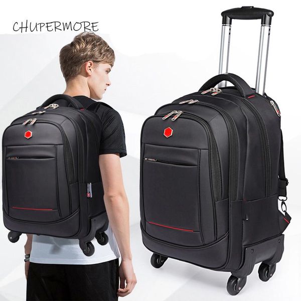 

duffel bags chupermore multifunction travel waterproof shoulder men business suitcase wheels 20 inch carry on trolley