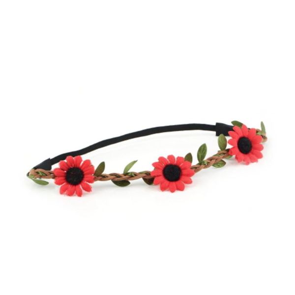 

decorative flowers & wreaths boho women girl party wedding sunflower garland beach wreath elastic headband exquisitely designed durable