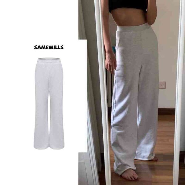 

women's pants & capris high street floor mopping straight pants fashionable guard trousers casual vertical sports women's 21 m2d5, Black;white