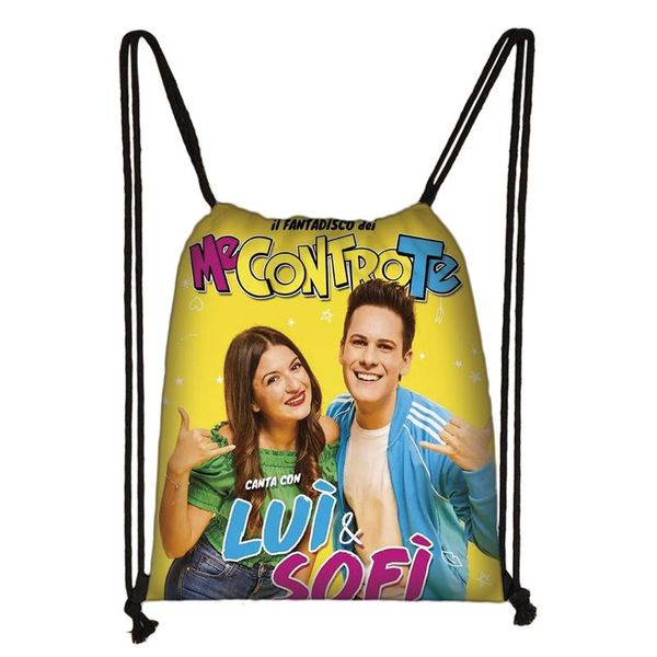 

backpack me contro te cartoon kids drawstring shopping school traveling party bags gift 38*32cm