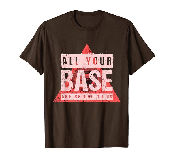 

all your base are belong to us vintage video game t shirt, White;black