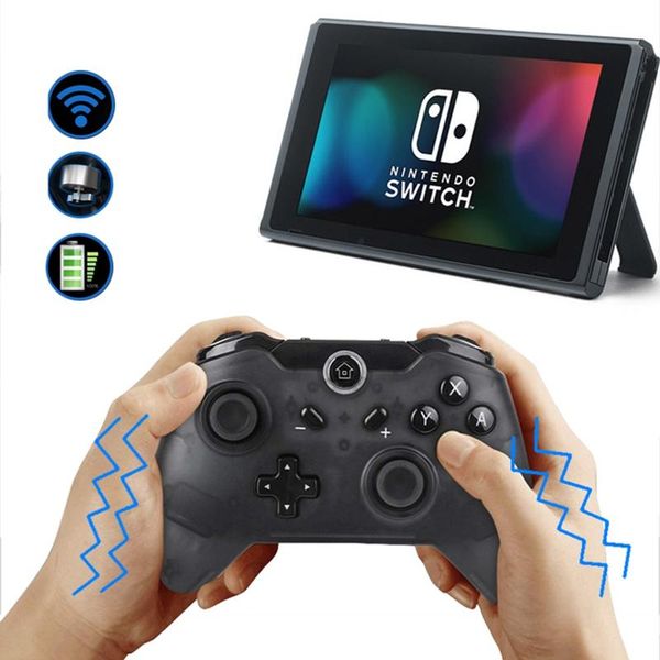 

six-axis motion sense bluetooth ns game controller black six axis action movement induction wireless switch gamepad usb charging controllers