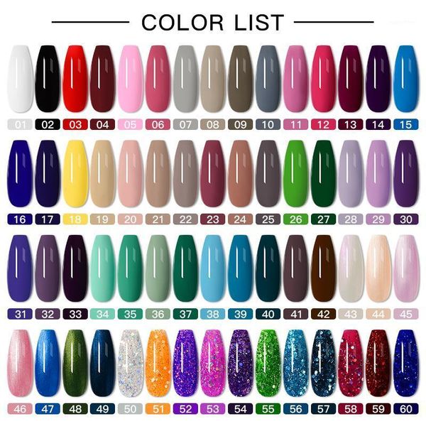 

10/20pcs/lot gel nail polish set with base coat glitter color semi permanent uv led varnish soak off lacquers1