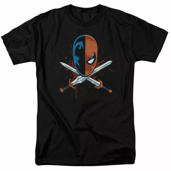 

deathstroke crossed swords t shirt licensed comic book tee black, White;black
