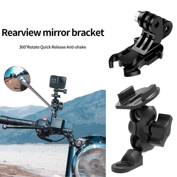

motorcycle mirrors 2021 bike camera holder handlebar mirror mount phone stand with 360Â° rotation