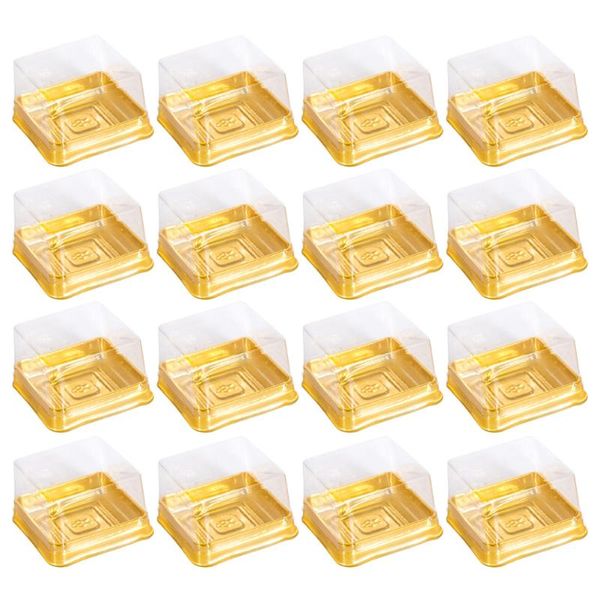 

gift wrap 1 set 100pcs 50g square egg-yolk puff packing box moon cake