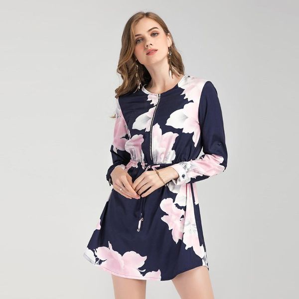 

casual dresses 2021 rushed direct selling cotton straight print full plus size platform number printing on vacation wind dress suit-dress, Black;gray