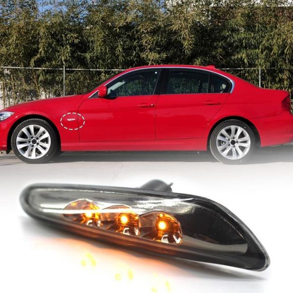 

emergency lights 2pcs side marker light front led turn signal assembly blinker 63137253325 63137253326 for 3 series e46 e60 e90 e92 e93