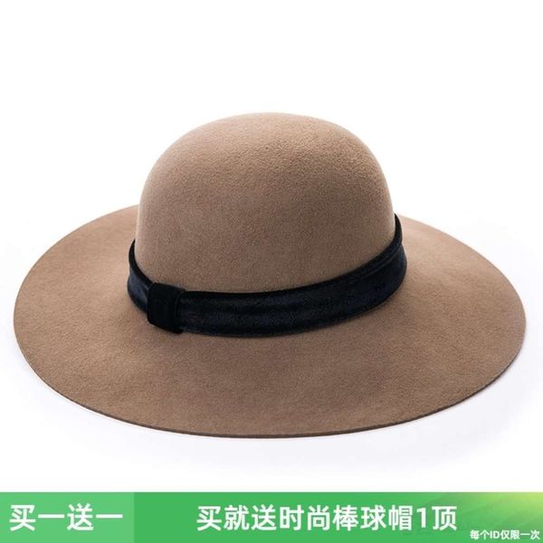 

shidan kaisa women's classic big brim hat in autumn and winter, Blue;gray