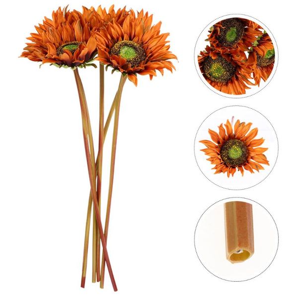 

decorative flowers & wreaths 5pcs durable fake floral particular flower bouquets premium table center decors