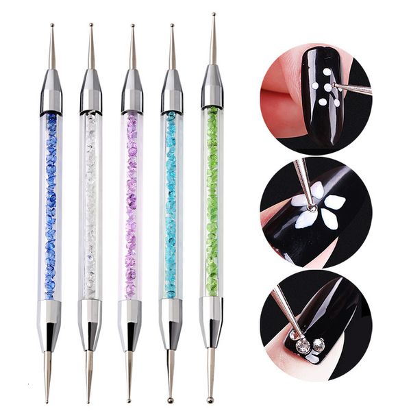 

grade pen high with drill point 5 sets double head flower needle manicure tool