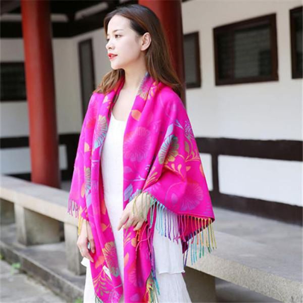 

scarves cashmere blend scarf shawl oversized classic muslim hijab colorful large square wrap thicken foulard gradient sunflower echarpes, Blue;gray