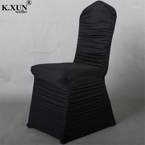 

chair covers wholesale price pleated lycra spandex cover ruffled banquet for wedding event party christmas decoration1