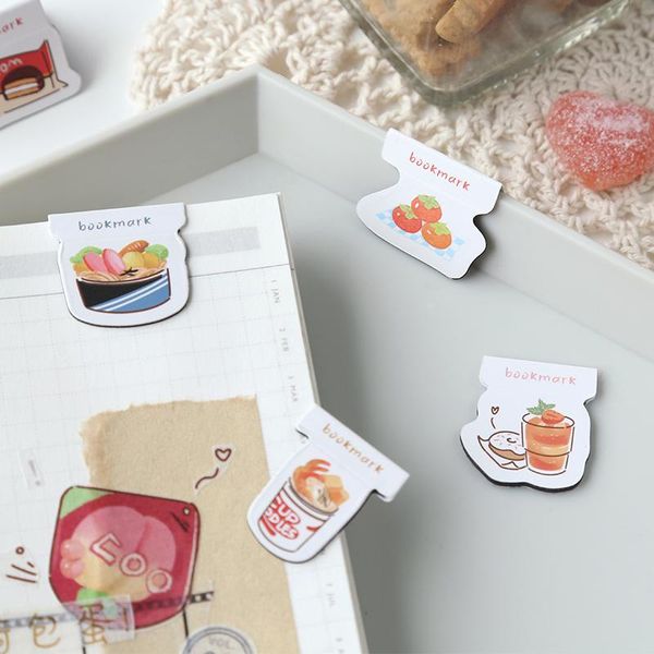 

bookmark 12pcs/4sets delicious creative fresh metals magnetic