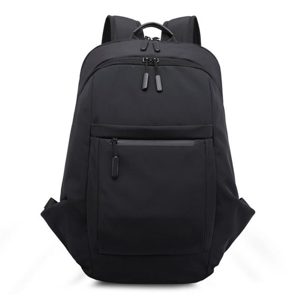 

backpack style men's casual shoulder waterproof student school bag travel nylon light-computer