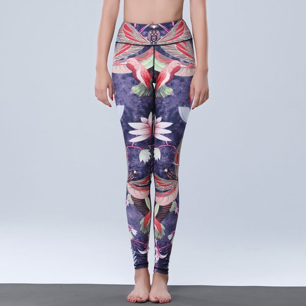 

legging women's fashions orescent tree branch printing thin high waist leggings woman pants, Black