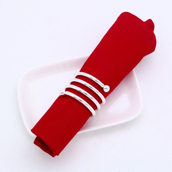

6pcs napkin rings round holders buckles for wedding, dinner party, table n7mb