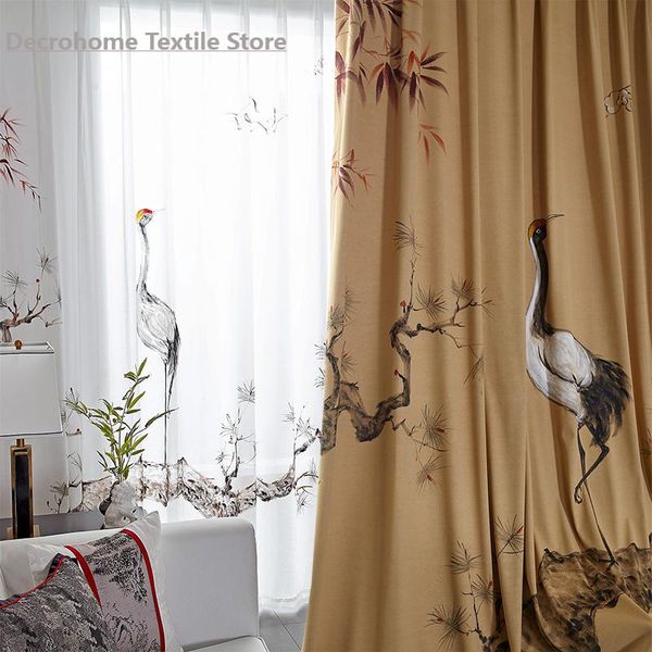 

curtain & drapes 2021 chinese classical style curtains can be customized study tea room for living dining bedroom