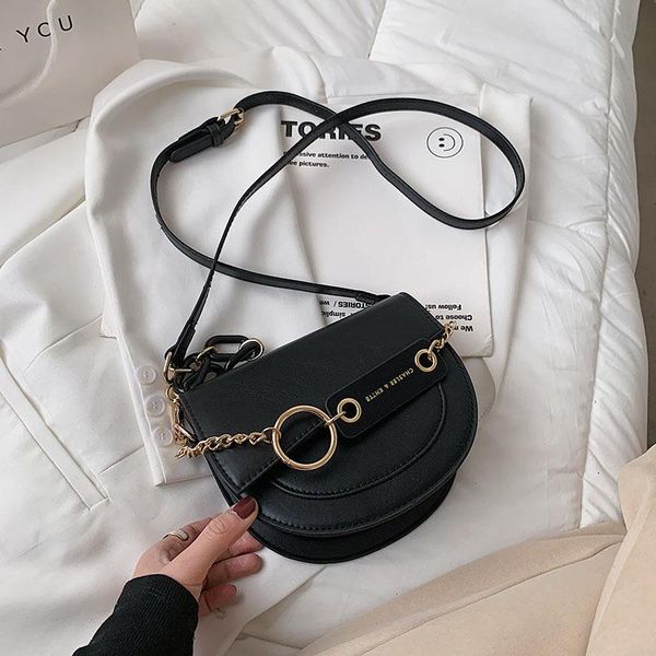 

evening bags handbags luxury women's 2021 texture single shoulder messenger bag acrylic casual chain saddle
