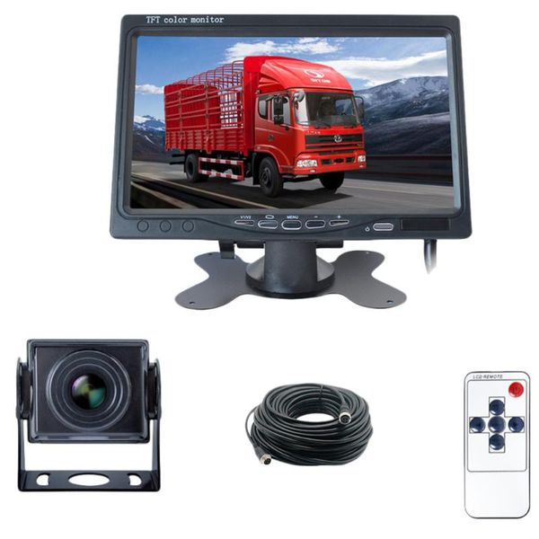 

car video 7 inches pz612-ahd monitoring system dark night vision back-up imager black