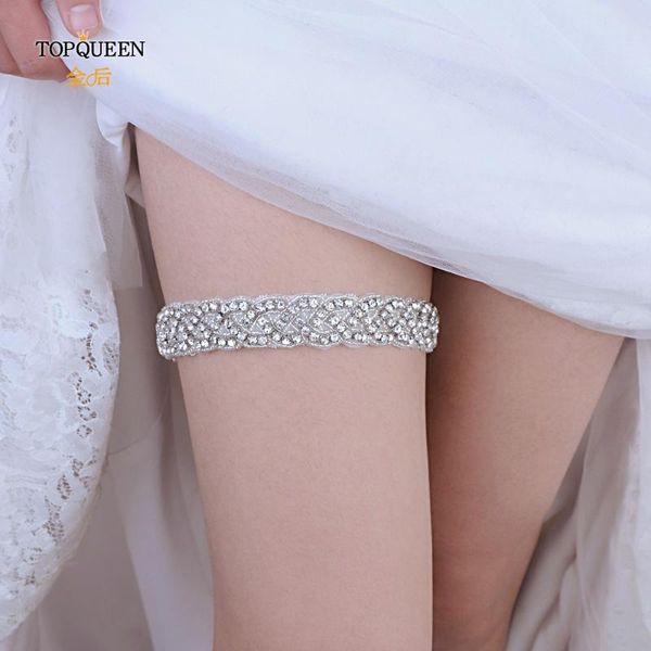 

wedding sashes ueen fahion lace garter belt girl rhinestone party bridal lingerie cosplay leg suspender ths216, White