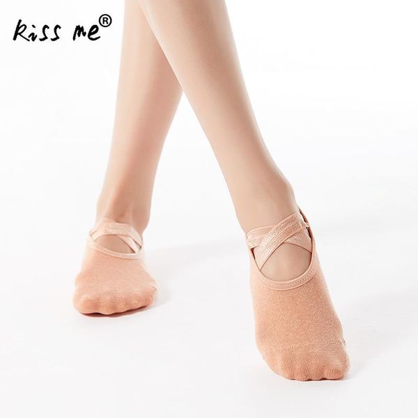 

sports socks cotton women yoga sock sweat absorption antifriction dance anti-skidding barre breathable, Black