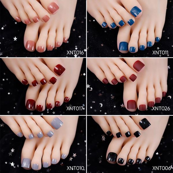 

false nails 1 box solid color nail art fake diy salon and school internship decorations stickers, Red;gold