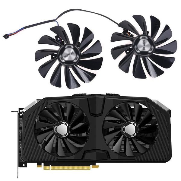 

2pcs/set 95mm fdc10u12s9-c gpu fan for xfx rx 5600 5700 xt raw ii graphics card fans & coolings