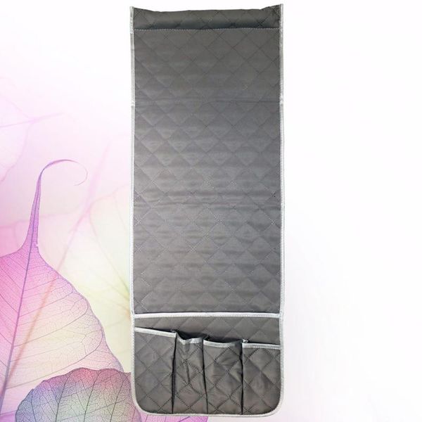 

storage bags compact bedside bag holder container practical hanging pouch organizer for home sofa bed (grey)