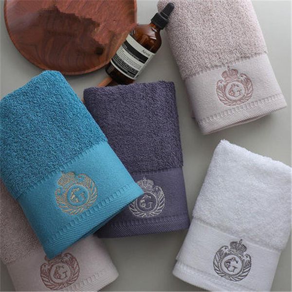 

towel 100% cotton embroidered geometric solid color el set face towels couple adults washcloths absorbent hand