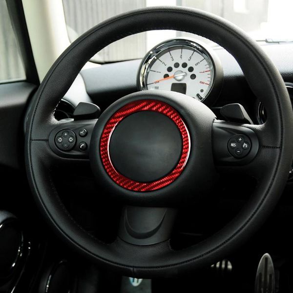 

steering wheel covers carbon fibre dustproof anti-scratch decoration cover car bearing circle ring decor interior styling