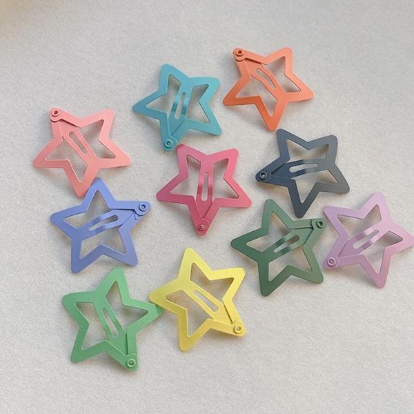 

hair clips & barrettes pentagram geometric hairpins gift women girls kids children, Golden;silver
