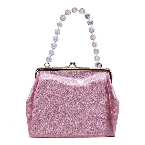 

2021 blingbling fairy sequin bead chain dinner bag handbag straddle bag