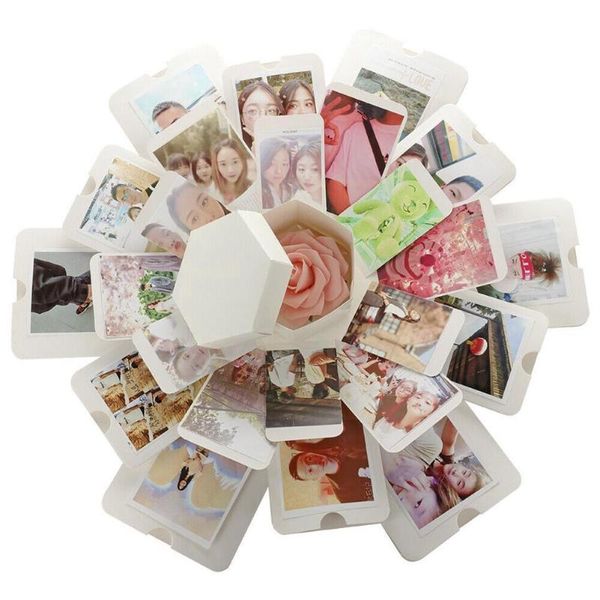 

gift wrap explosion box hexagonal diy po scrapbooking scrapbook bomb birthday anniver y6y4