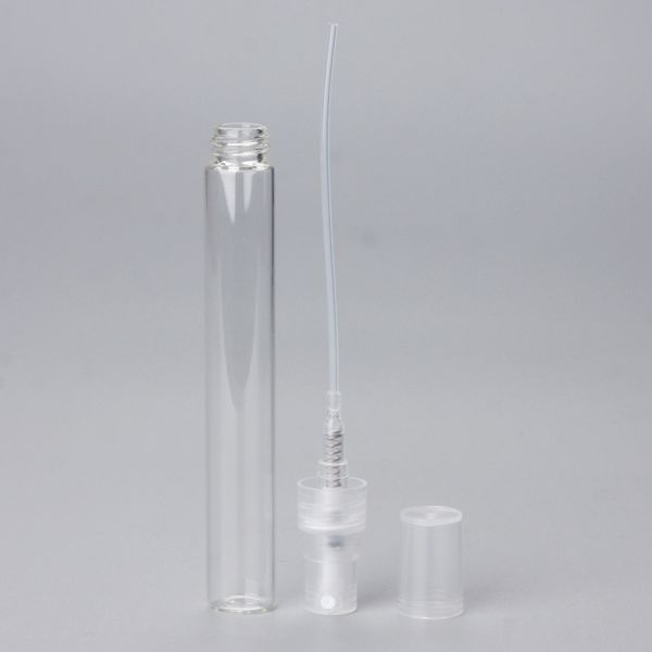 

100pcs/lot 10ml sample spray bottle for gift portable glass perfume bottles atomizer container women per-fume pump travel-bottles