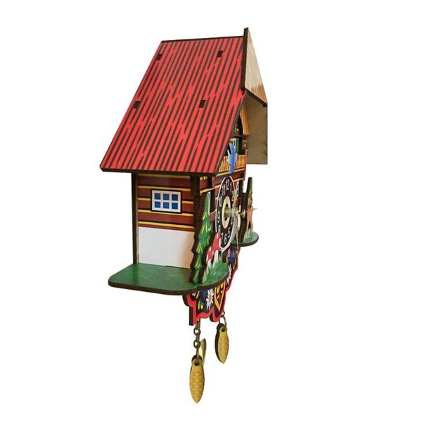 

retro wooden cuckoo clocks handcraft carving swing timer alarm home wall decor drop