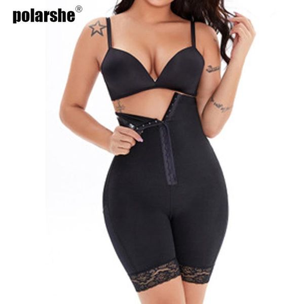 

women's shapers waist trainer corset bulifter tummy control plus size booty lift pulling underwear bodysuits shapewear women body shape, Black;white