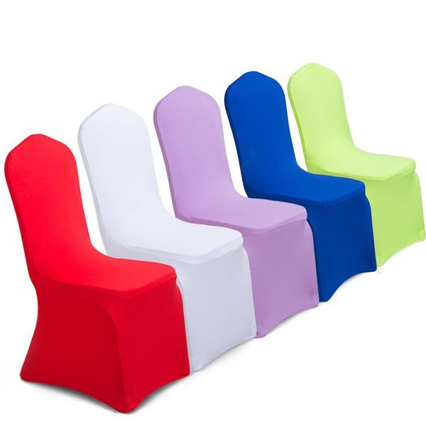 

chair covers cover wedding stretch spandex living room home party decoration elastic solid color