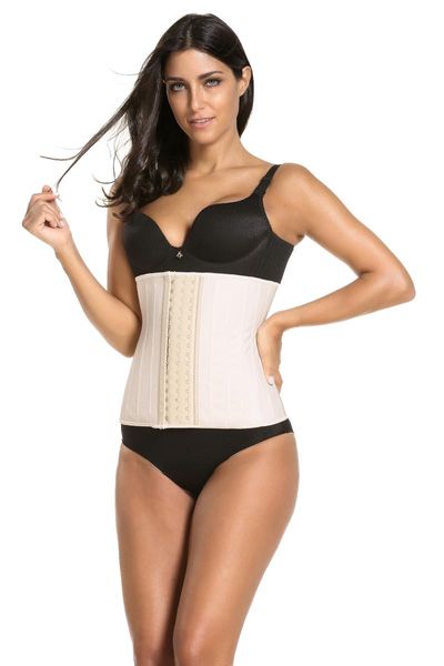 

women's shapers wholesale women body shaper 50pcs/lot 100% latex waist trainer plus size girdle bustier tummy control cincher, Black;white