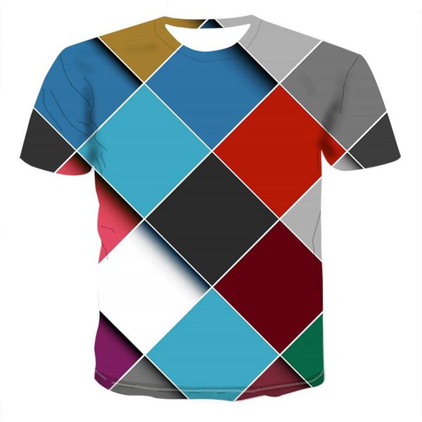 

men's t-shirts summer the latest 2021 men shirt man 3d print cool short casual 0collar, White;black