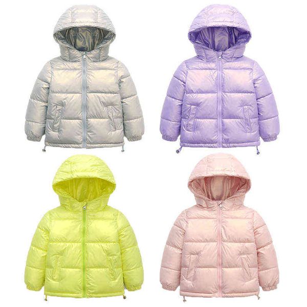 

girls down jackets 3-8 years winter fashion boys warm down jacket baby kids hooded outerwear coats children jackets 211111, Blue;gray