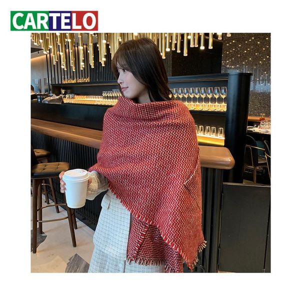 

korean version of the winter water ripple cashmere fringed scarf ladies shawl pocket thickened warm bib women scarves, Blue;gray