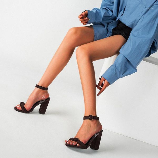 

summer women sandals high heels open toe gladiator transparent ankle strap platform ladies shoes zapatos mujer1, Black