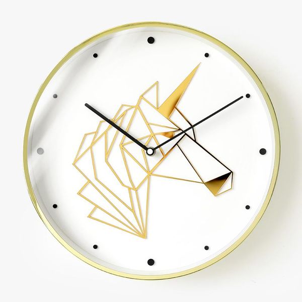 

luxury nordic wall clock living room decoration metal frame fashion modern watches home decor mute creative art my melody clocks