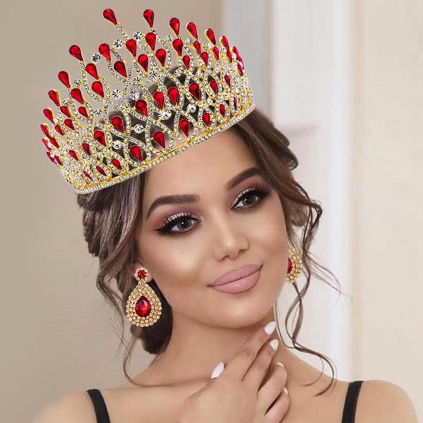

multicolor rhinestone hair tiara wedding accessories bridal headwear women jewelry accessory diadem