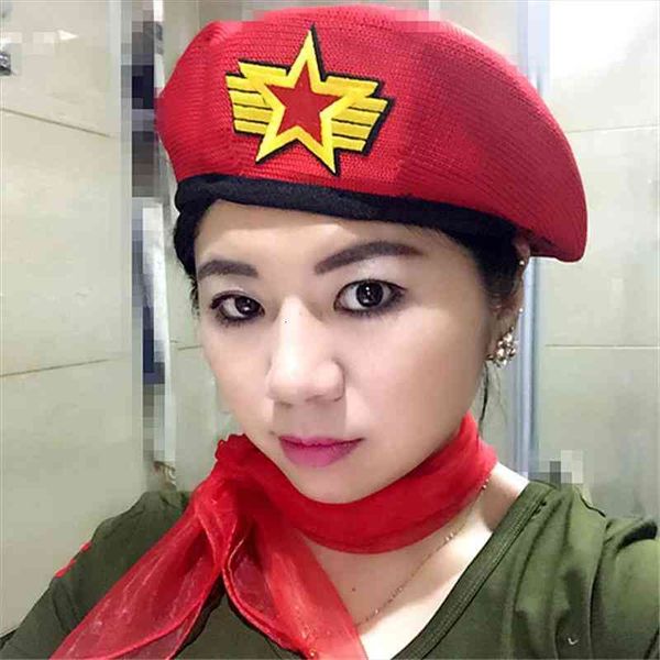 

acrylic knitted berets for men women children star sailor dance performance hat adults child trilby vl cap, Blue;gray
