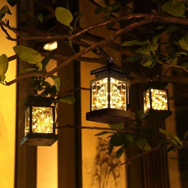 

solar outdoor decoration star hanging solar garden lamp
