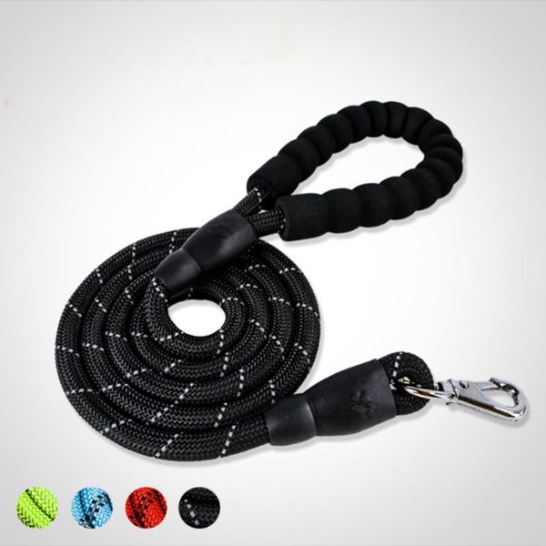 

durable dog leash outdoor sports training running walking large small cat lead collars & leashes