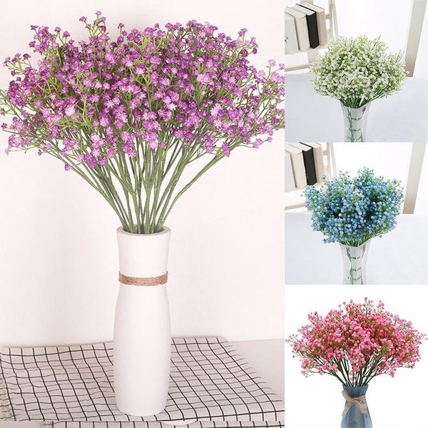 

gypsophila 3 branch stars flower simulation fake flowers artificial bride holding real touch home party decor decorative & wreaths