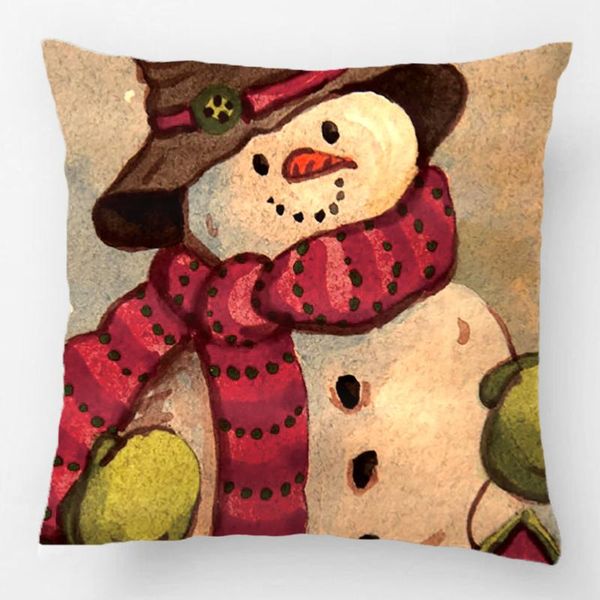 

snowman & birdhouse christmas throw pillow case decorative cushion cover pillowcase customize gift by lvsure for car sofa seat cushion/decor